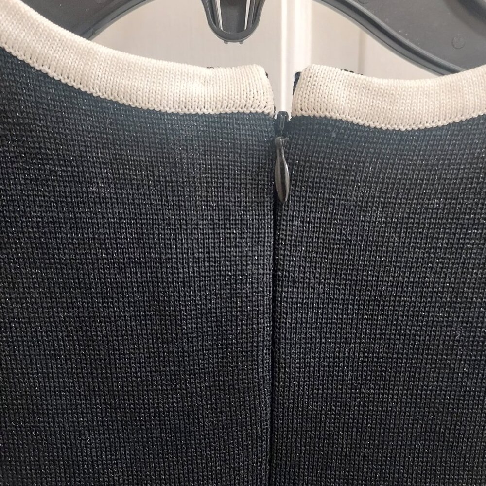 Rebecca Vallance Ella Black Crystal Bow Stretch Short Sleeve Cocktail Dress - Picture 9 of 11